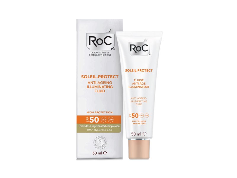 Roc solari soleil protexion + fluida viso anti eta' illuminante spf50+ 50  ml