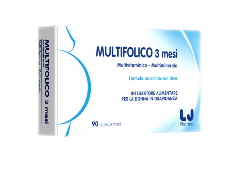 Multifolico 3 mesi 90 capsule | PHARMAP