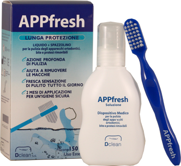Appfresh dispositivo pulizia apparecchi ortodontici 150 ml