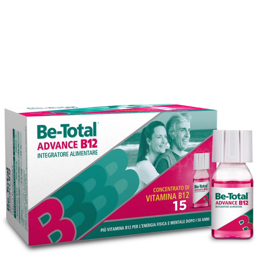 Be-total advance b12 integratore alimentare vitamina b12 vitamina b zinco  15 flaconcini